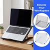 6 Adjustable Height Metal Laptop Stand High Quality Breathable Tablet Holder Portable Sturdy Reading Rack Office Desk