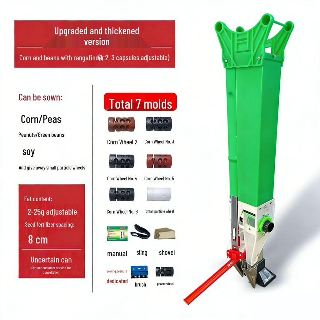 Přenosný ruční secí stroj na kukuřici, řepku, fazol mungo, sóju