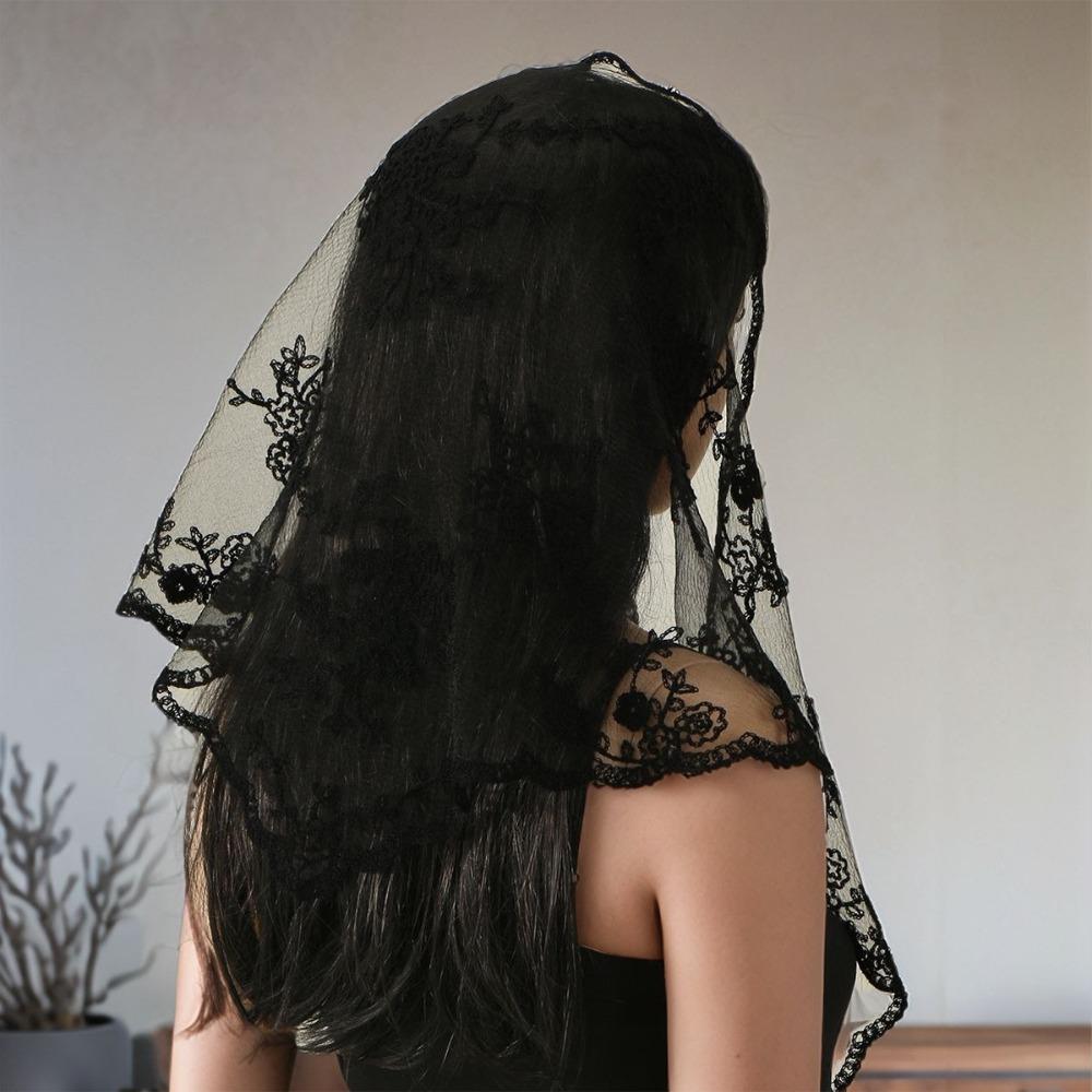 Fake Collar Lace Scarf Veil Headband Cloak Hip Scarf Simple Lace Triangle Scarf  Ladies