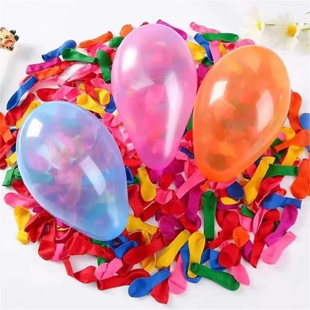3 Inch Rainbow Latex Balloons, Small Multicolor Water & Air Balloons for Summer Water Fights, Birthday & Party Decorations