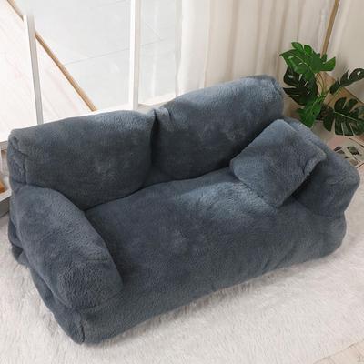 Dog Bed Couch Kennel Rectangle All Season Use Comfort with Removable Cover Pet Recliner