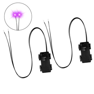 2 Stück Kunststoff Leuchtender Augapfel Licht mit Timer Wasserdichtes LED Augenlicht für Halloween Dekorationen Einfach zu installieren