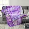 1pc Design Exquisite Pattern Flannel Blanket for Bed, Office Shawl, Leg Cover, Home, Outdoor Camping, Car, Multi-Purpose Comfortable Soft Blanket