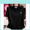 T-shirt Stile Urbano da Donna con Lettere Stampate e Maniche Corte per un Look Casual Estivo