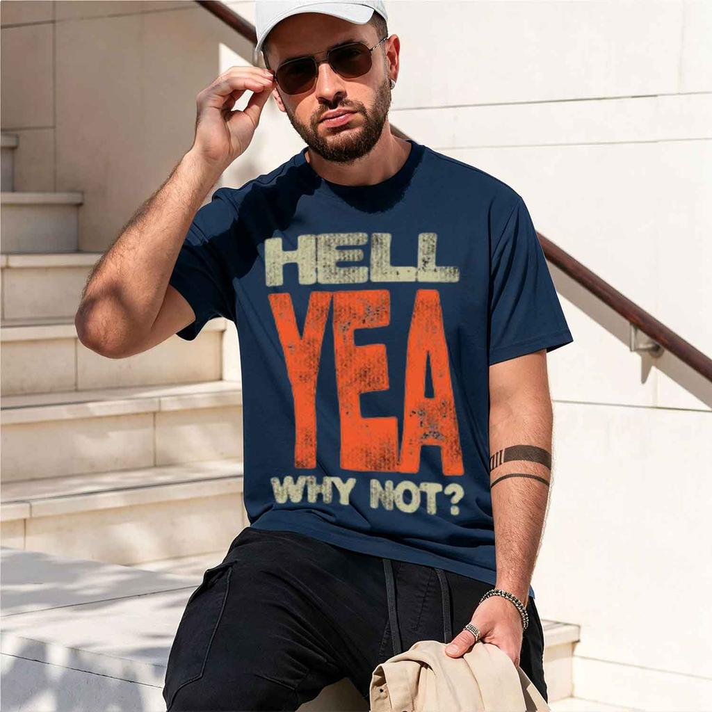 Coolmind X0074 Hell Yeah Attitude Hell Spirit Graphic Tee Exclusive Unisex Tshirt Streetwear T Shirt For Unisex Tee Shirt 2026 New Mod