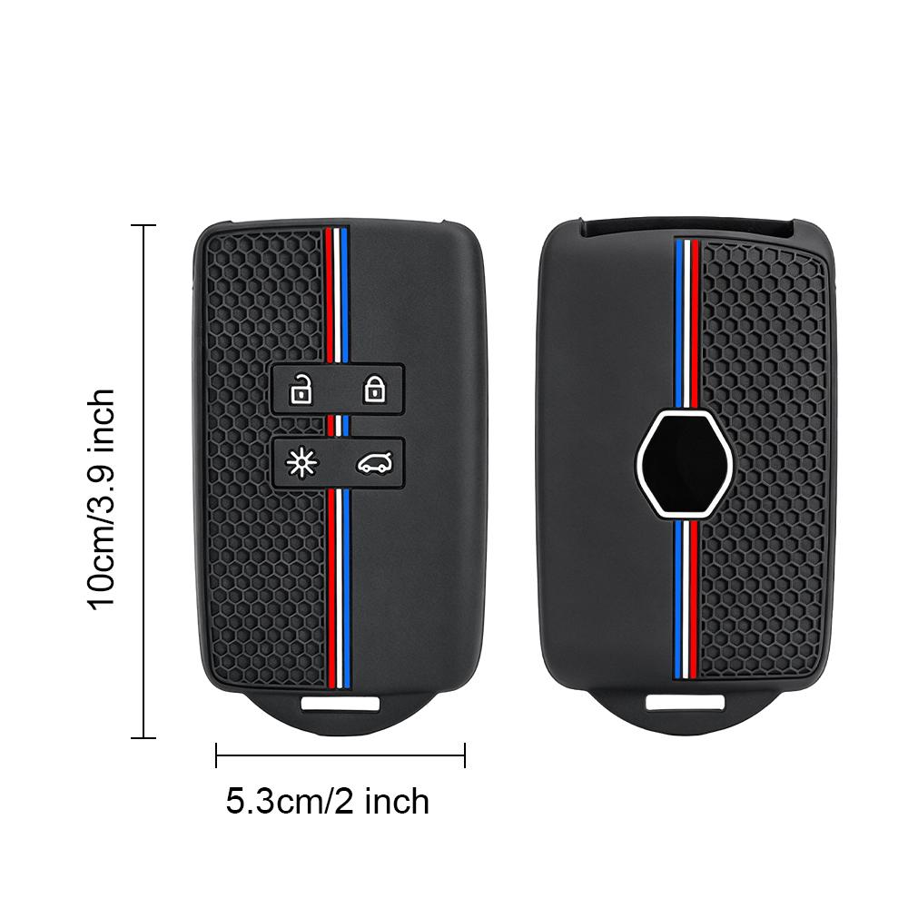 Silicone Smart Remote Control Car Key Case Cover Fob For Renault Captur Koleos Kadjar Arkana Megane Dacia Duster Sandero Stepway