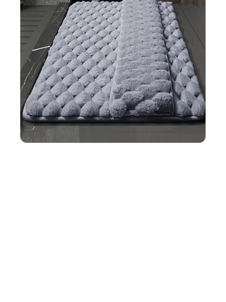 Memory Foam Quick-Dry Bath Mat - Absorbent Floor Mat for Shower, Bathroom, or Entrance.