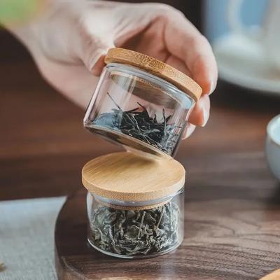 Tarro de Té Portátil para Viaje Mini Frasco de Vidrio Pequeño Sellado Botella Dispensadora para Viajes de Negocios Tarro Pequeño de Almacenamiento de Té