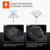 Automatic Windproof Compact Umbrella Lightweight Travel UV Protection Rain Collapsible Backpack Umbrella for Men Women Outdoor