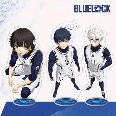 Anime BLUE LOCK Stand Model Plate Keychain Isagi Yoichi Bachira Meguru Kira Ryosuke Chigiri Hyoma Standing Sign Decoration