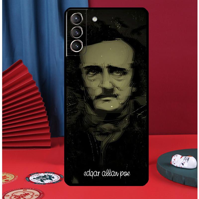 Edgar Allan Poe Phone Case For Samsung Galaxy S25 S24 Ultra S9 S10 S20 S21 S22 S23 Plus S24 FE Back Cover