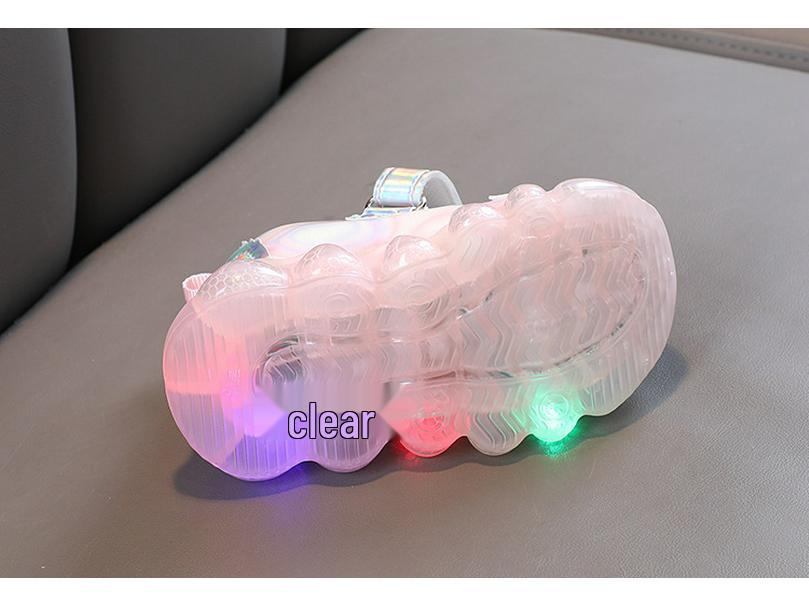 2024 New Arrival Light-Up Cartoon Shoes for Girls – Leather Sports Shoes for Toddlers & Kids