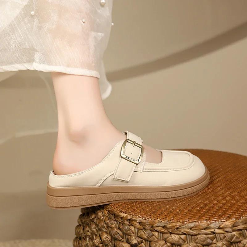 Módní letní boty dámské mělké dámská obuv univerzální dřeváky platforma ležérní tenisky 2024 nové šaty creepers volnočasové Mary