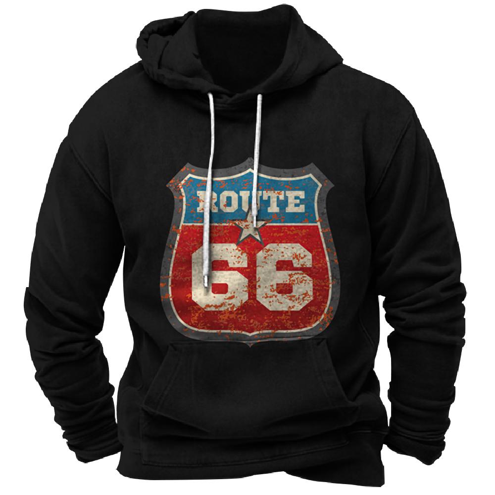 Vintage Hoodie Route 66 3d Print Hoodies Fashion Hoodies Sweatshirts Boy Women Sweats Men's Tracksuits Men Women Clothes Hoodies