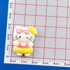 Cartoon DIY Resin Swim Ring Kitten Cream Hair Clip Keychain Pendant for Phone Case & Luggage