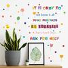 Colorful Inspirational Quote Wall Sticker Removable Living Room Bedroom Study Decor