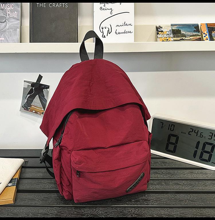 School bag new lightweight outdoor wind brim backpack Japanese ins simple Mori travel parent-child backpack men