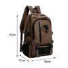 Canvas Laptop Backpack Waterproof Storage Computer Bag for Travel Hiking College Work