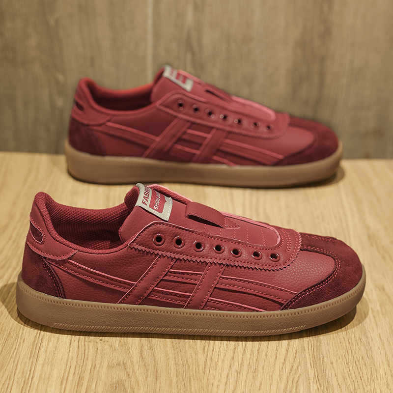 Fashion Legitimate Leather Normal Leather Womens Shoes Size 50 Vulcanize Red Shoes Sneakers Cute Items Sport Expensive High Brand