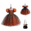Princess Dress for Girls Children Stage Performace Outfits Kids Halloween Cosplay Pink Costumes Fancy Vestidos 4-10Y