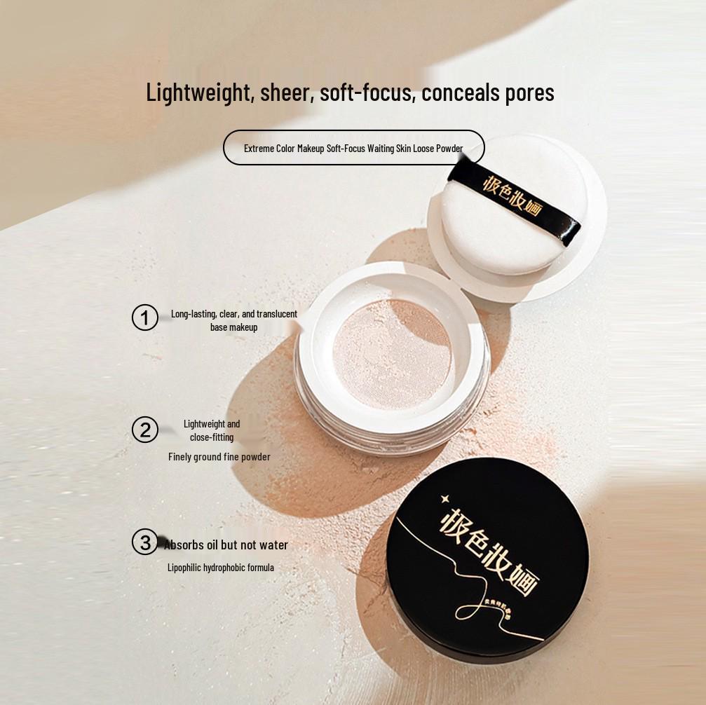 Extreme Color Makeup Artist Loose Setting Powder - Matte & Pearlescent Finish, Large Capacity