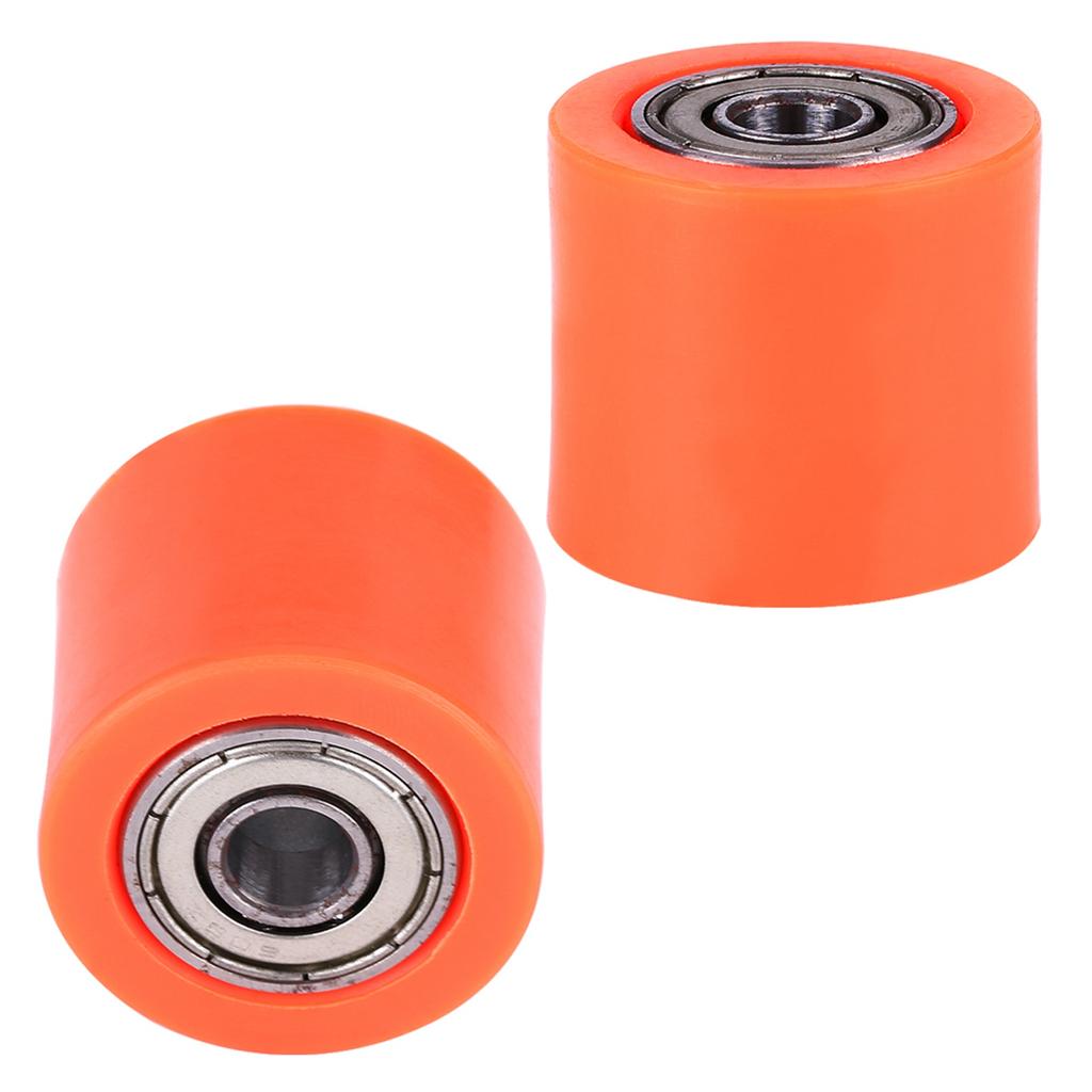 8mm Universal Chain Roller Tensioner Pulley Wheel Guide for Motorcycle Dirt Bike Enduro Orange