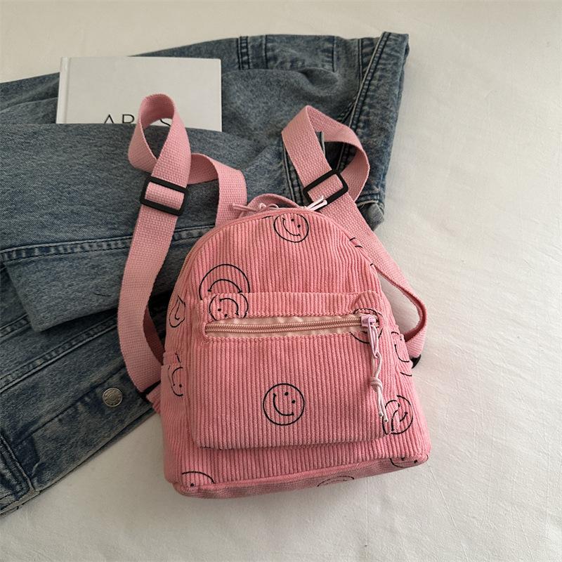 

2025 новый мини-рюкзак универсальный студенческий маленький школьный рюкзак женская сумка для мам женский дорожный рюкзак розовый