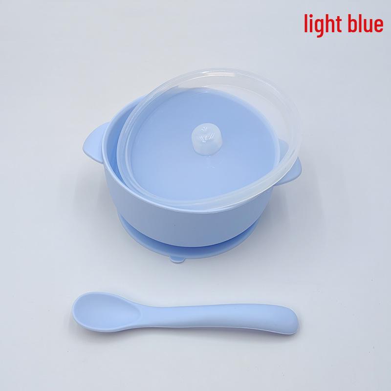 Silicone Baby Feeding Bowl with Suction Cup - Anti-Scald, Anti-Fall Tableware for Toddlers