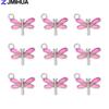 15PCS Enamel Colorful Dragonfly Charms Pendant Supplies For DIY Handmade Earrings Bracelets Jewelry Making Findings Accessories