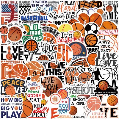 50 Basketball Sports Stickers Personalized Decorative Suitcase Notebook Waterproof Stickers