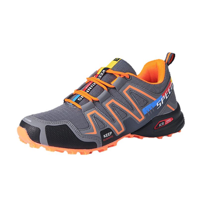 Men's Outdoor Trail Running and Hiking Shoes with Thick Soles