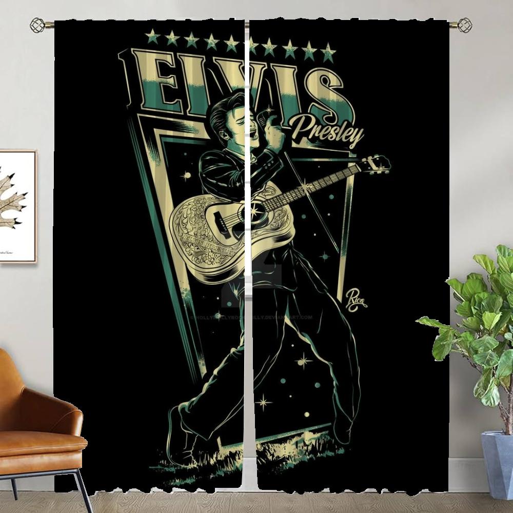 Halloween Decoration Elvies Blackout Curtains for Camera Window Curtain for Room 2 Panel Shades Home Interior Curtains Partition