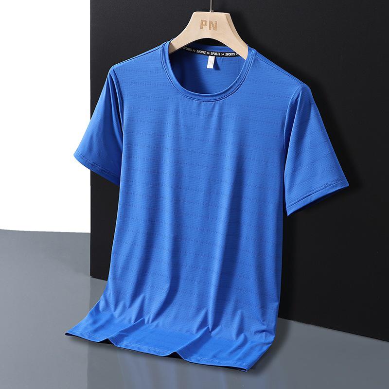 Custom Quick-Dry Round Neck Sports T-shirt with Logo Printing
