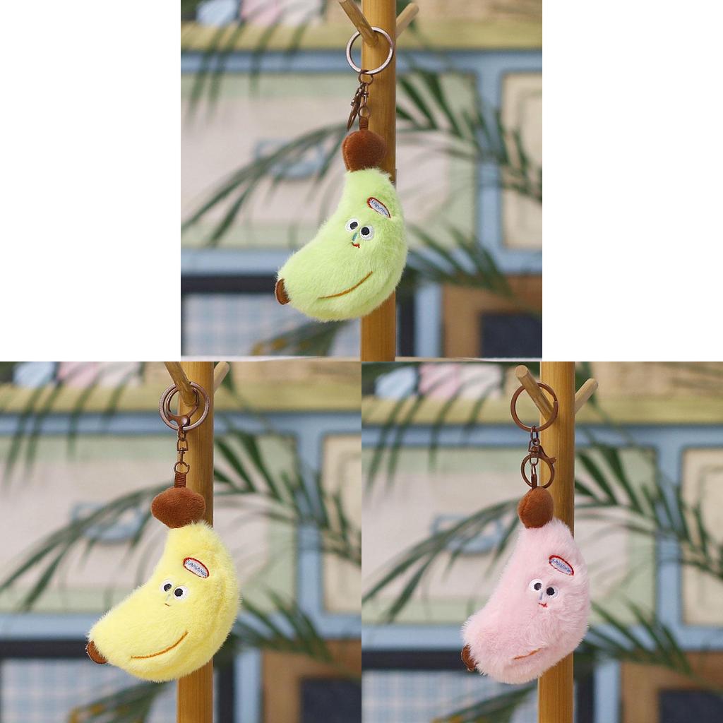 Cute Banana Plush Keychain Cartoon Toy For Bag Pendant Gift For Kids