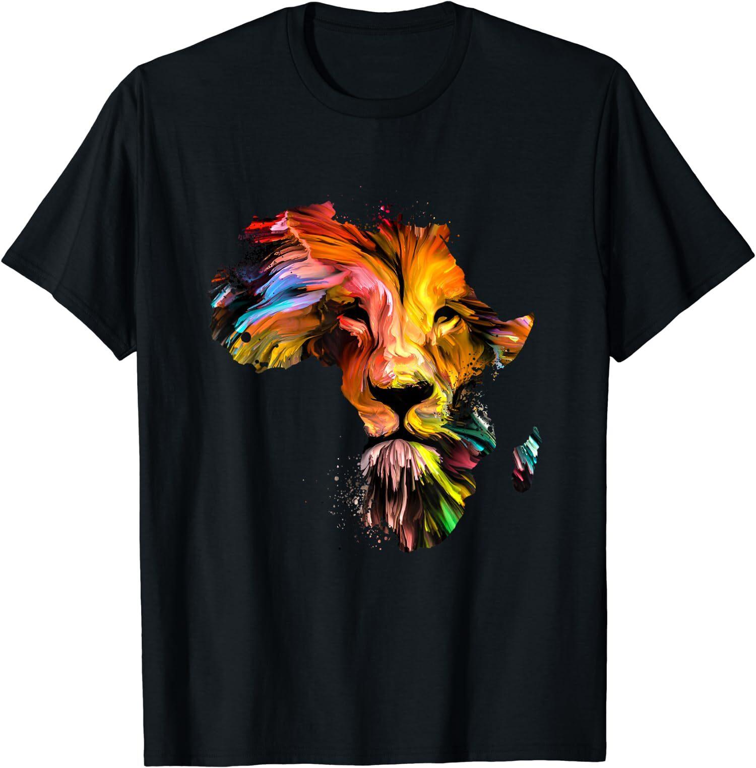 NEW LIMITED Vintage African Lion Face Zoo Animal Lion Tee Shirt S