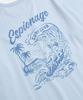 ESPIONAGE Surf Club Heavyweight Tee Ice Blue