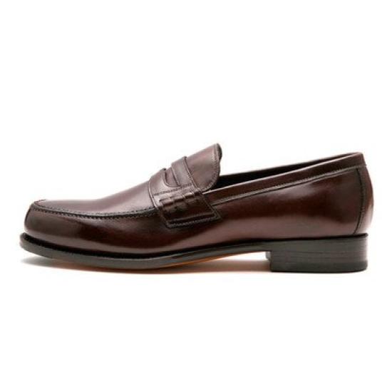 

Loafers 2E Leather Shoes Shoes [New Yorker] (NY012) Men s 24.5cm коричневий