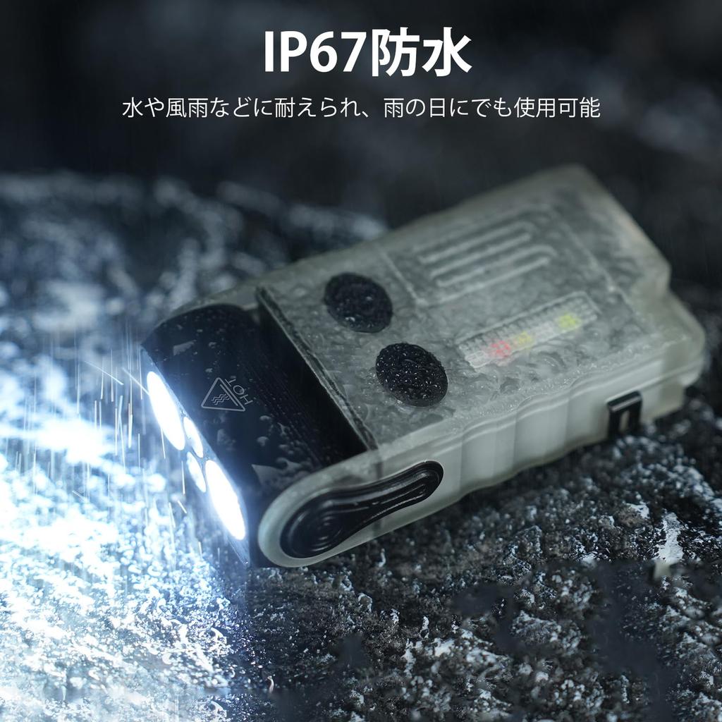 DAI NING Rechargeable LED Powerful 1000 High Mini Handheld IP67 Magnetic Suction Adjustable Lighting Pocket for and Power Outages Small, Flashlight,