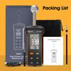 Digital Pinless Moisture Meter with Ball Probe & Color LCD 0~70% RH Range, Alarm Function for Wood/Walls/Concrete/Masonry/Gypsum