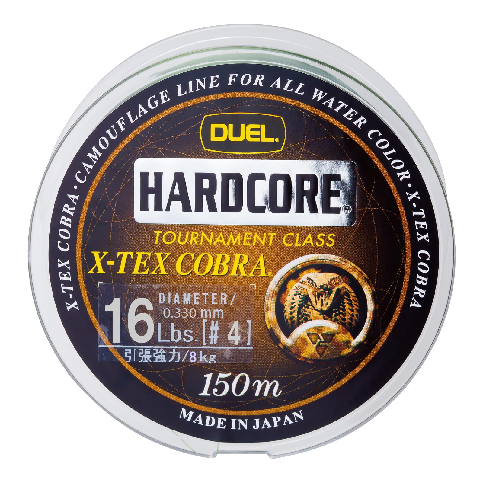

DUEL X-TEX Cobra 16Lbs Nylon Line, 150m, Camouflage, H3238