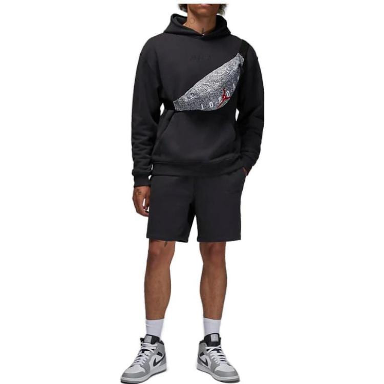 Jordan Sweatshirts Men's Black Hooded Moderate Other FJ1967-045