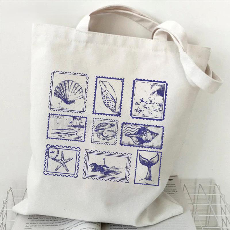 Ocean Animal Trend Shoulder Bag Daily Versatile Commuter Student Tutoring Bag