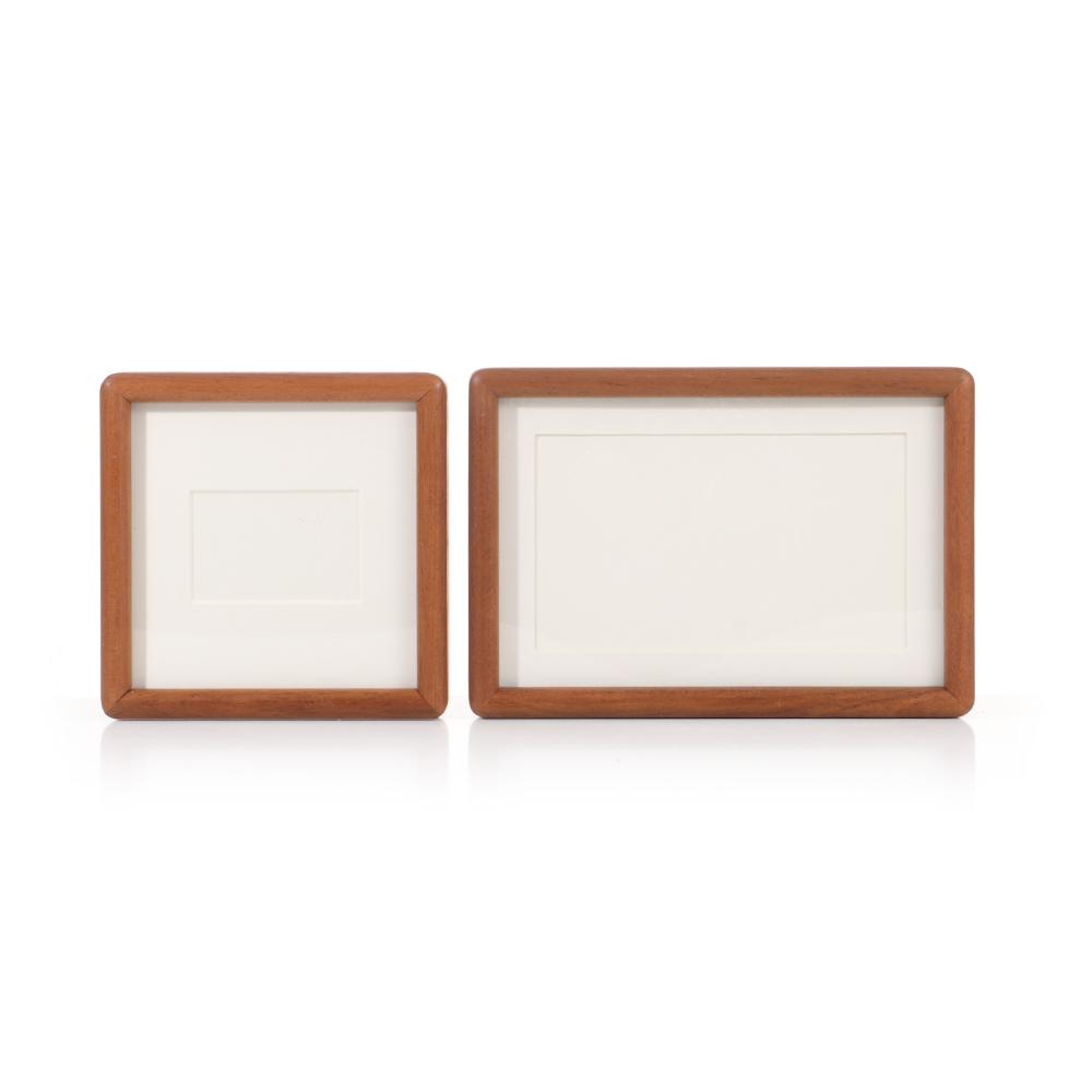 Enkel tapphålsförband Fotoram Äkta trä Bildram Ny Display Fotoram