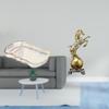 Modern Food Serving Tray And Horse Statue Art Craft Ornament Collectible Resin Decorative Figurine
