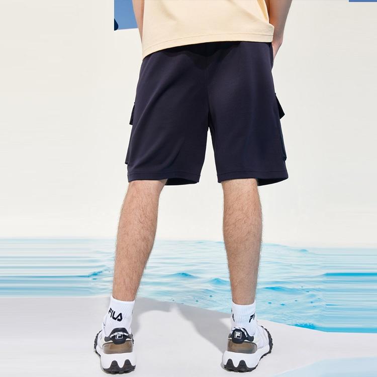 FILA Logo Letter Printing Pocket Short Pant Male Blue Men's F11M128655F-NV