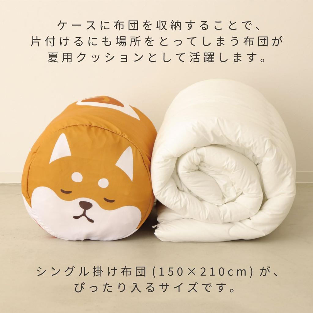 Toyo Case Cool Futon Cushion Friends, Size: Approx. 35cm Diameter x 60cm Length, WEB-COOL (Hedgehog)