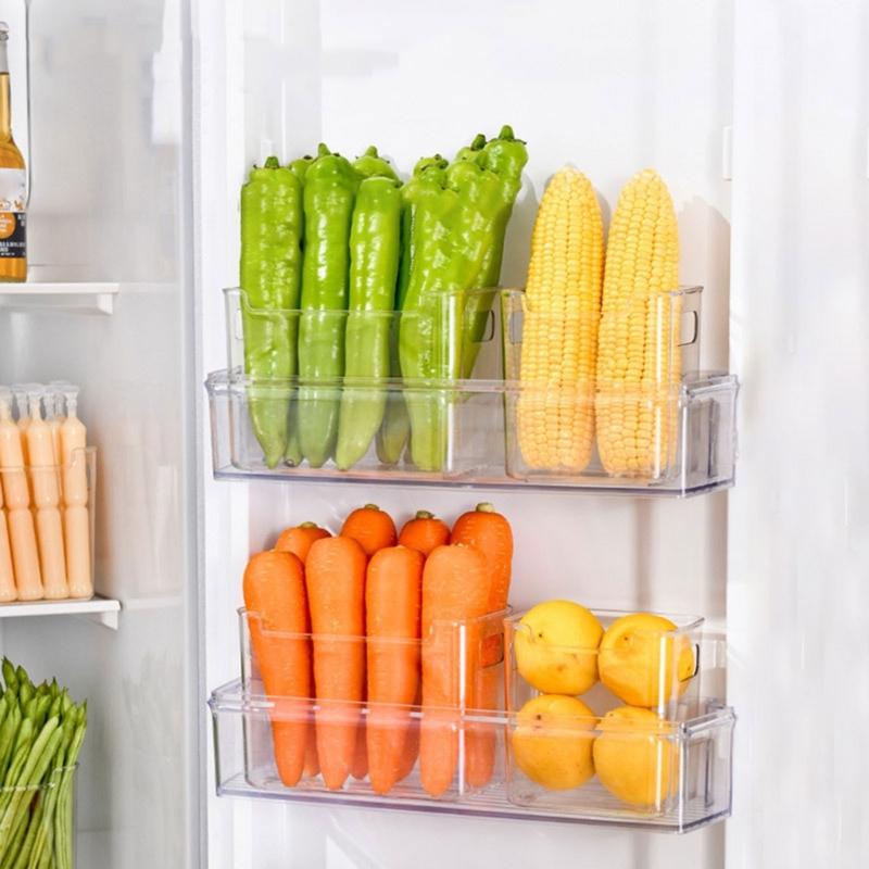 Refrigerator Side Door Storage Box Fruit Vegetable Organize Accessory for Tomato Spice Collection Boxes Organizer