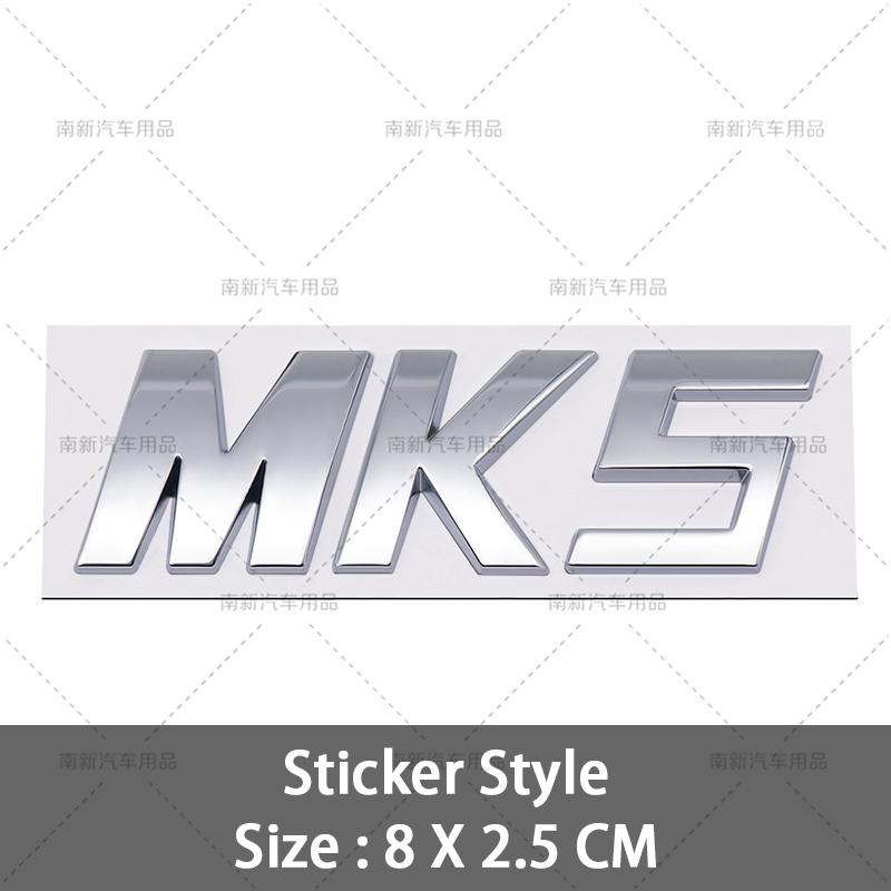 For VW VOLKSWAGEN 2026 New 3D MK5 MK6 Mk7 MK7.5 MK8 Badge Logo Car Rear Trunk Emblem Car Styling For VW Volkswagen Golf MK 5 Mk 