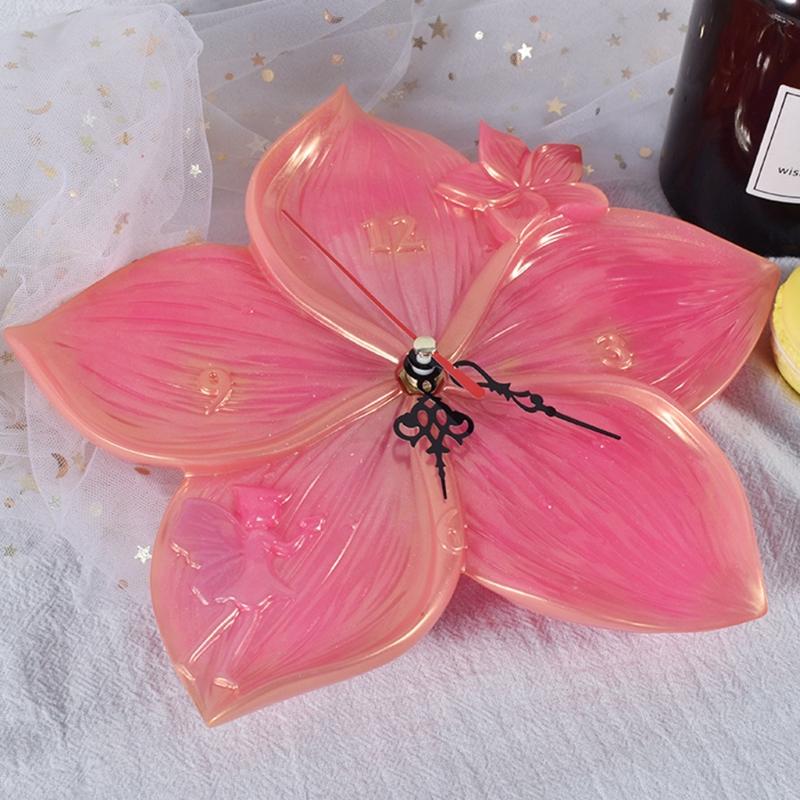 Ungiftige Blumen-Silikonform Zifferblatt-Schalen zum Herstellen für Kreative Harz-Dekorationen Heimdeko für Kommode Wohnzimmer