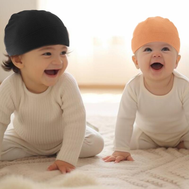 Pack of 4 Infant Knit Hats warm  & Breathable Hat Unisex Newborns Caps for 0 to 12 Months Baby  Ideal for Cold Weather